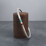 bracelet homme argent et turquoise