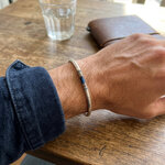 bracelet en labradorite et argent 025 pour homme