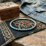 bracelet homme turquoise et argent