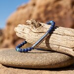 bracelet homme lapis lazuli et turquoise
