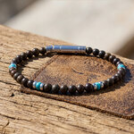 bracelet homme pierres et turquoise