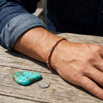 bracelet homme en coquillage heishi