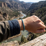 bracelet turquoise et argent pour homme