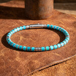 bracelet homme turquoise kingman et argent