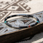 bracelet homme turquoise et argent