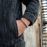bracelet homme en argent massif