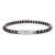 Bracelet homme pierre de Jais et. argent