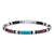 Bracelet homme turquoise et argent