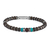 bracelet homme en pierre fine et fossile
