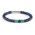 bracelet homme lapis lazuli et fossile