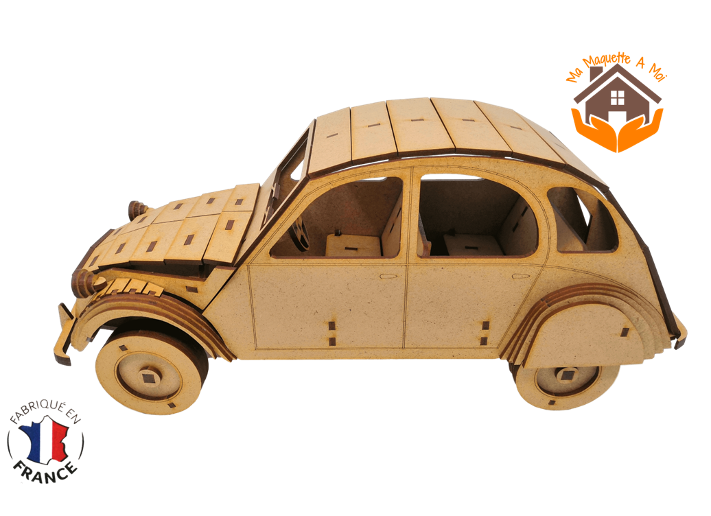 MAQUETTE EN BOIS 2CV DIY - MAQUETTES TRANSPORTS