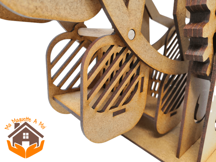 20 Roues Miniatures En Bois Pour Bricolage DIY - Diamètre 2,8 Cm, Trou 5 Mm - Pour Projets Créatifs, Jouets, Décoration