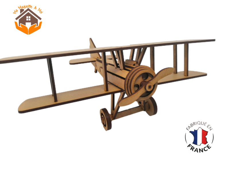 maquette avion biplan FABRICATION ARTISANALE 4