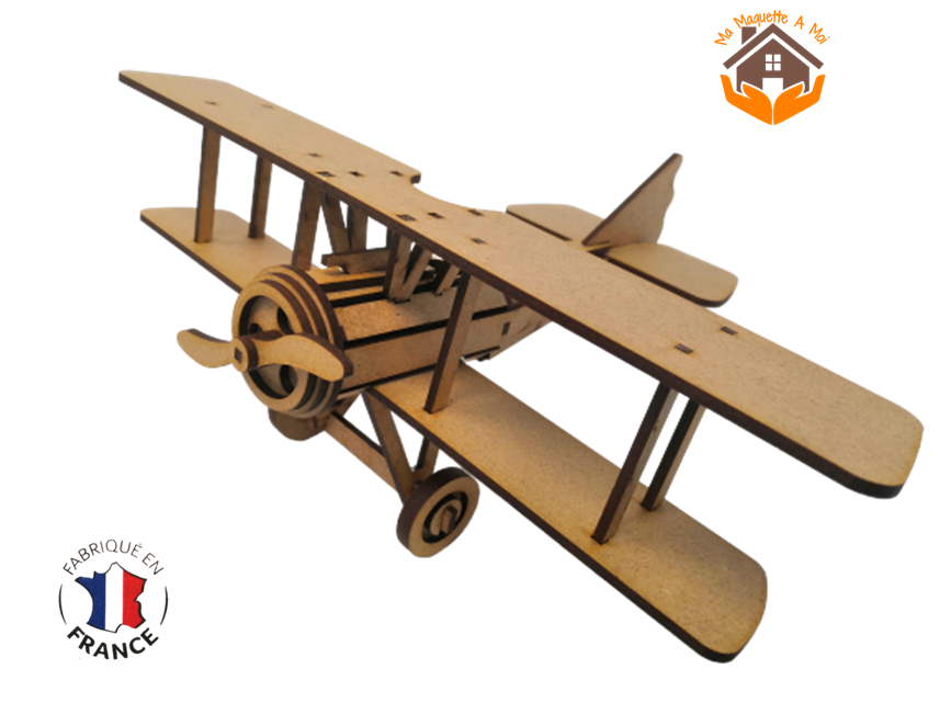 maquette avion biplan FABRICATION ARTISANALE 7