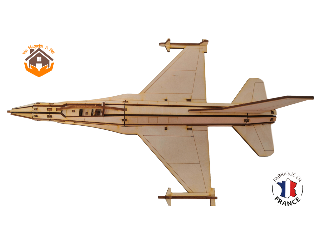 MAQUETTE EN BOIS AVION JET FIGHTER Northrop F-5 FABRICATION ARTISANALE FRANCAISE 9