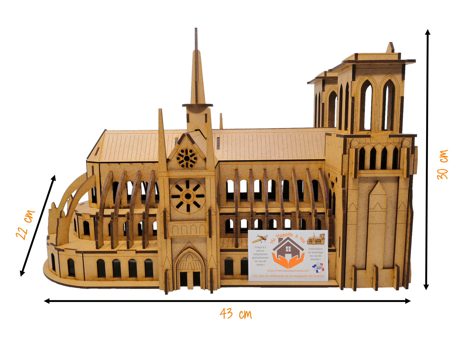 Maquette Notre Dame de Paris à construire soi-même NOTRE DAME