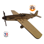 MAQUETTE AVION AMERICAIN MUSTANG P-51 SECONDE GUERRE MONDIALE FABRICATION FRANCAISE 1 B