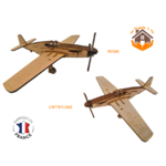 MAQUETTE AVION AMERICAIN MUSTANG P-51 SECONDE GUERRE MONDIALE FABRICATION FRANCAISE 10 COMPARAISONS B
