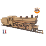 MAQUETTE EN BOIS LOCOMOTIVE FABRIQUE EN FRANCE ARTISANAL 4