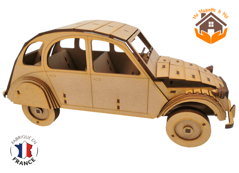 VIDEO. Une incroyable 2 CV en bois à la bourse d'échange de Pabu