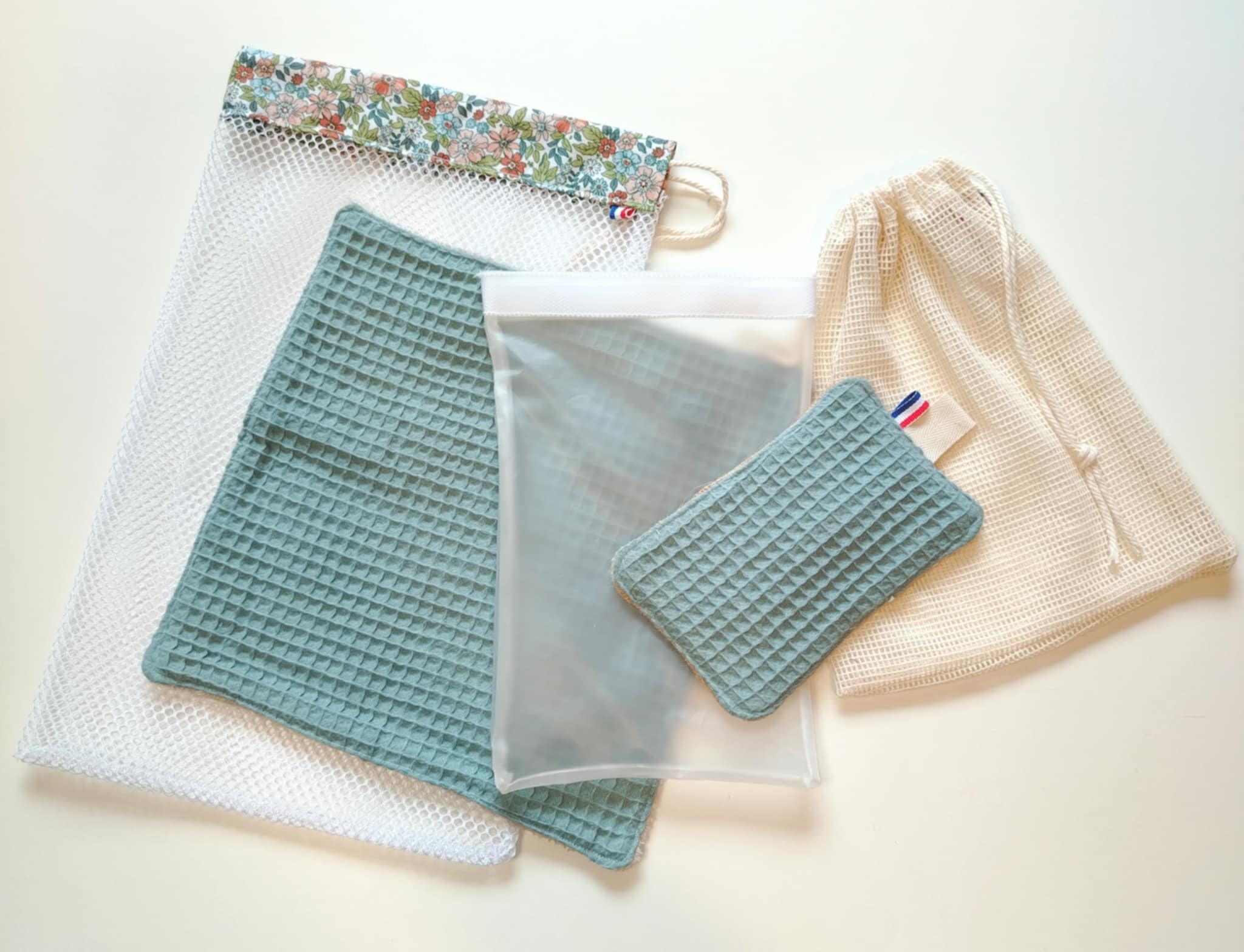 Accessoires zéro déchet couleur Bleu