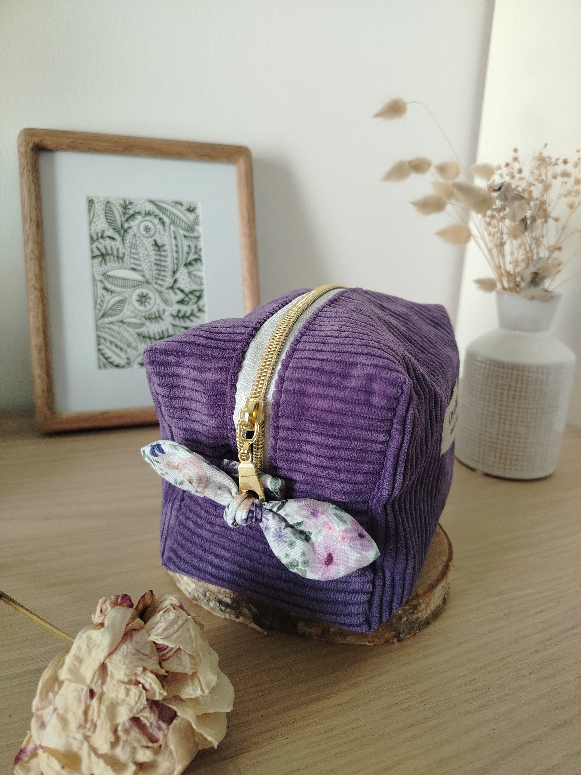 trousse de toilette faite main