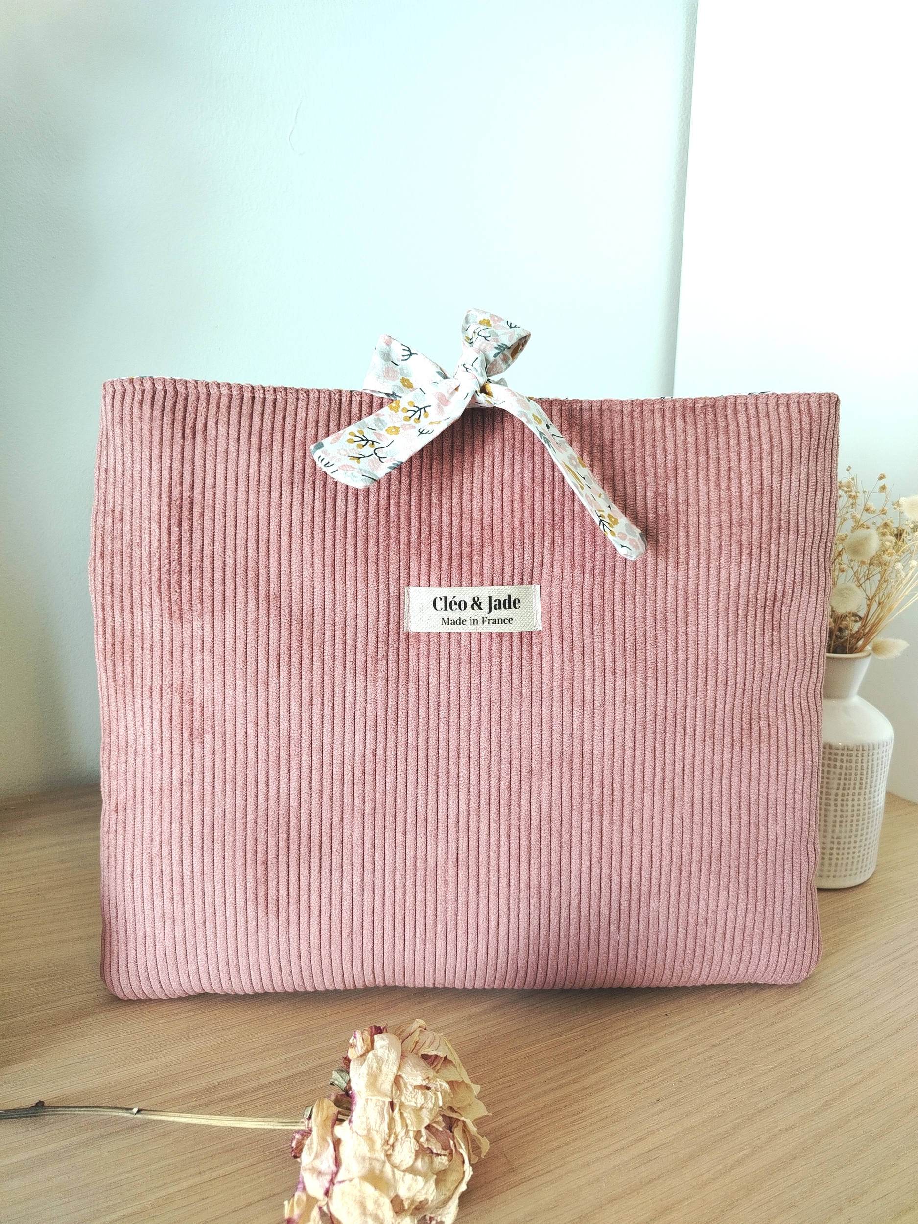 pochette à livre en tissu