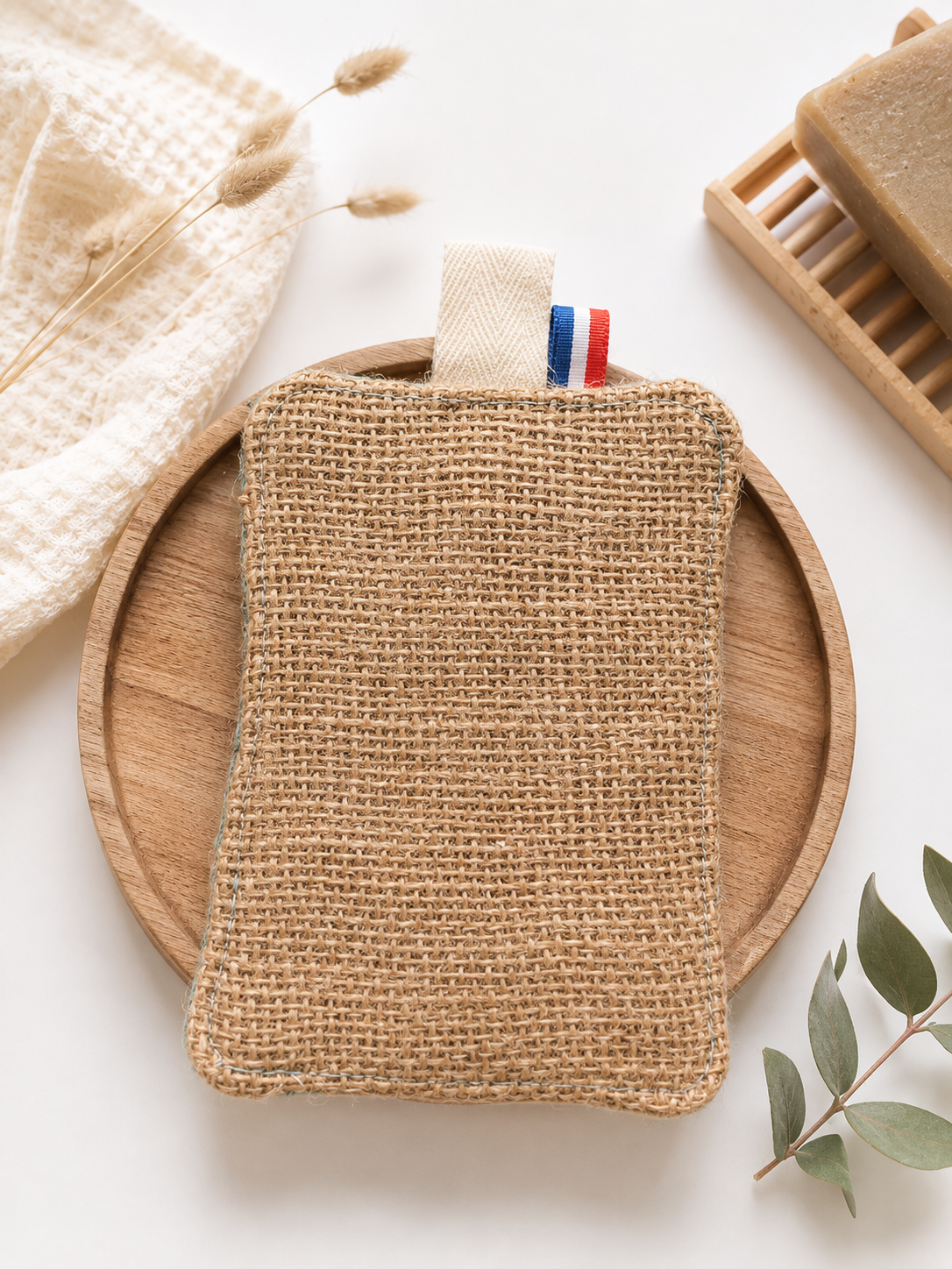 Eponge écologique en toile de jute