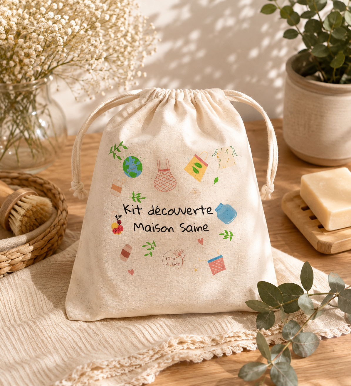 Coffret cadeau zéro déchet maison