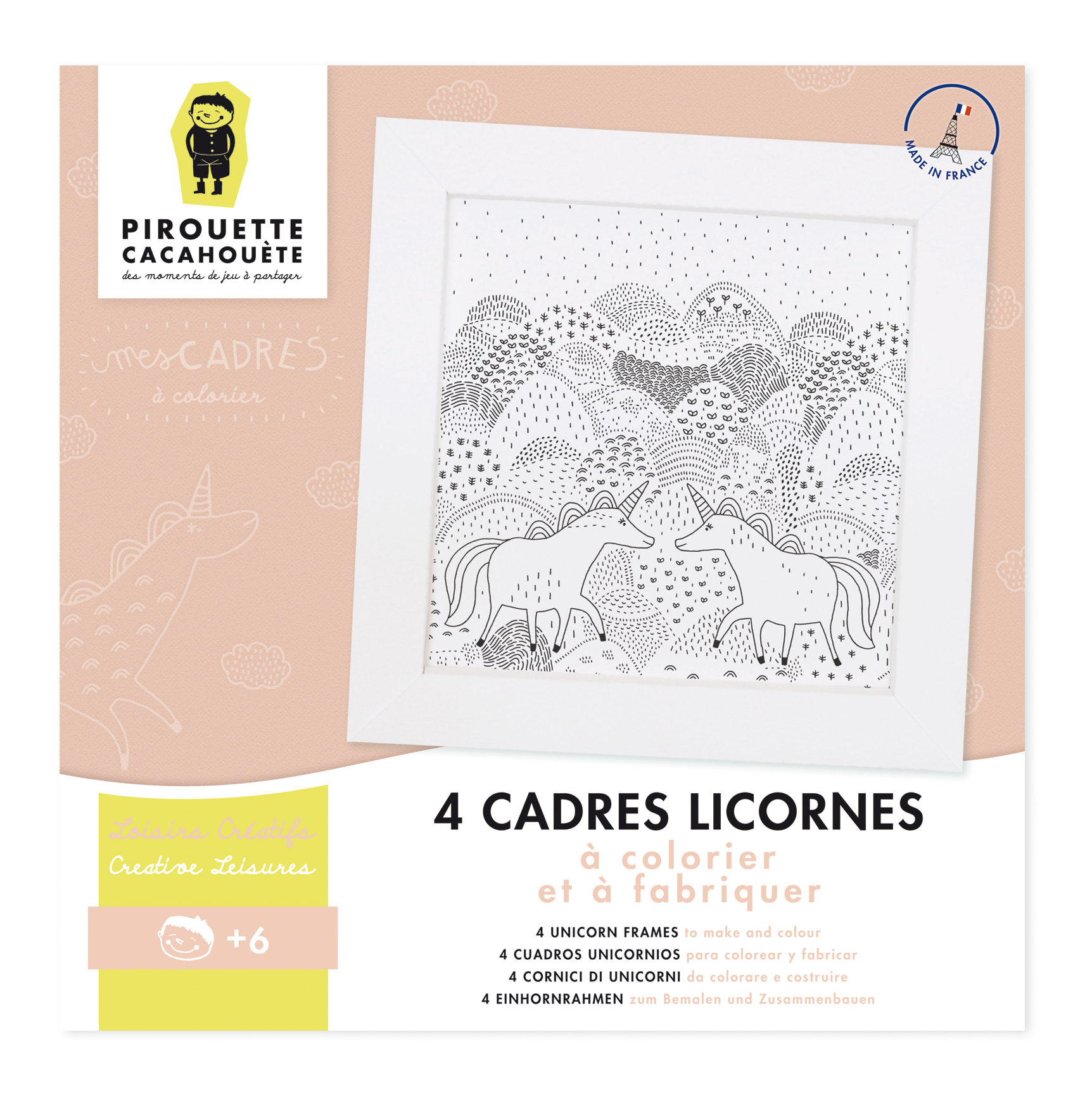 Mes cadres Licornes à colorier