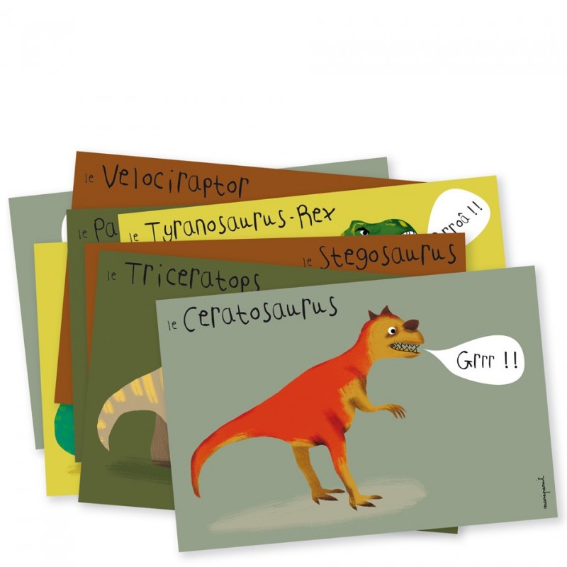 Cartes d\'invitation Dinosaures