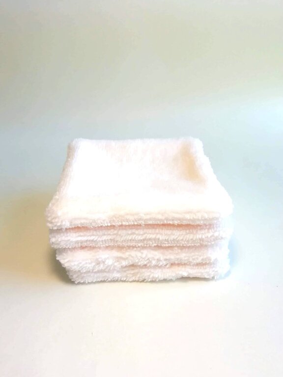 Lingettes Bébé Lavables - Lot De 25 - Coton Doux Arc-en-Ciel - Pour Visage, Mains, Fesses - 15x15cm