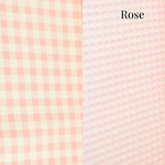 Panière en bébé en Vichy rose
