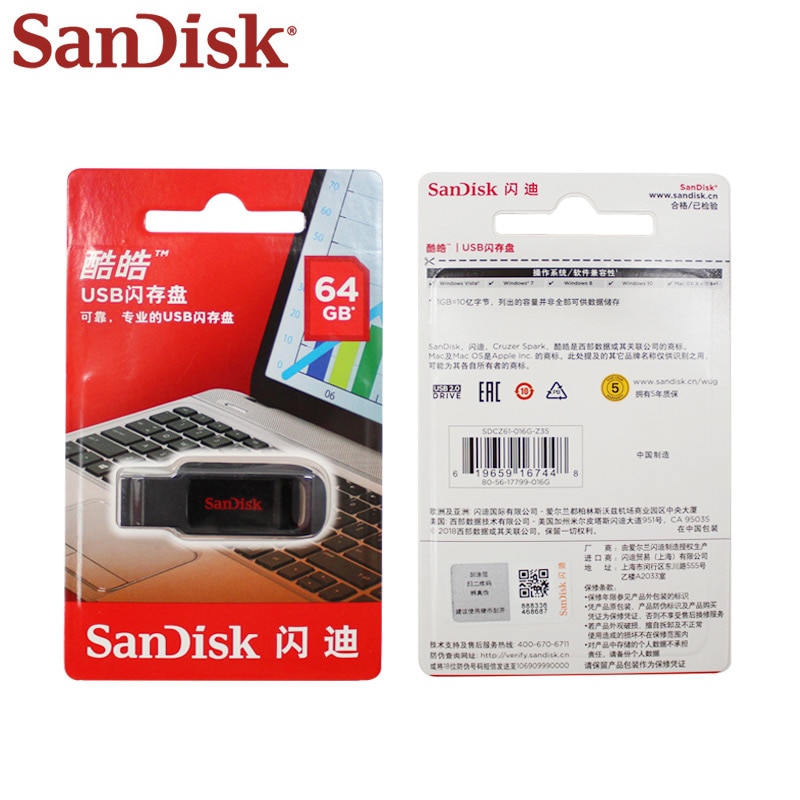 SanDisk-CZ61-lecteur-Flash-USB-2-0-128GB-64GB-32GB-16GB-lecteur-de-stylo-noir-cl