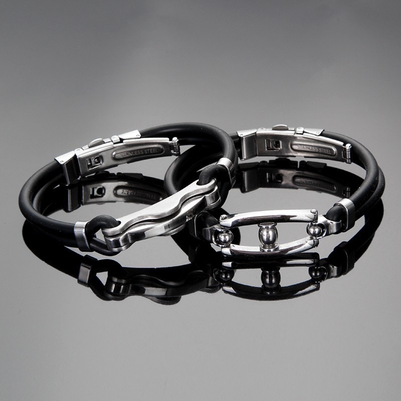 2019-nouveau-Bracelet-hommes-mode-manchette-Bracelet-en-cuir-Bracelet-en-acier-inoxydable-Bracelet-breloques-pour