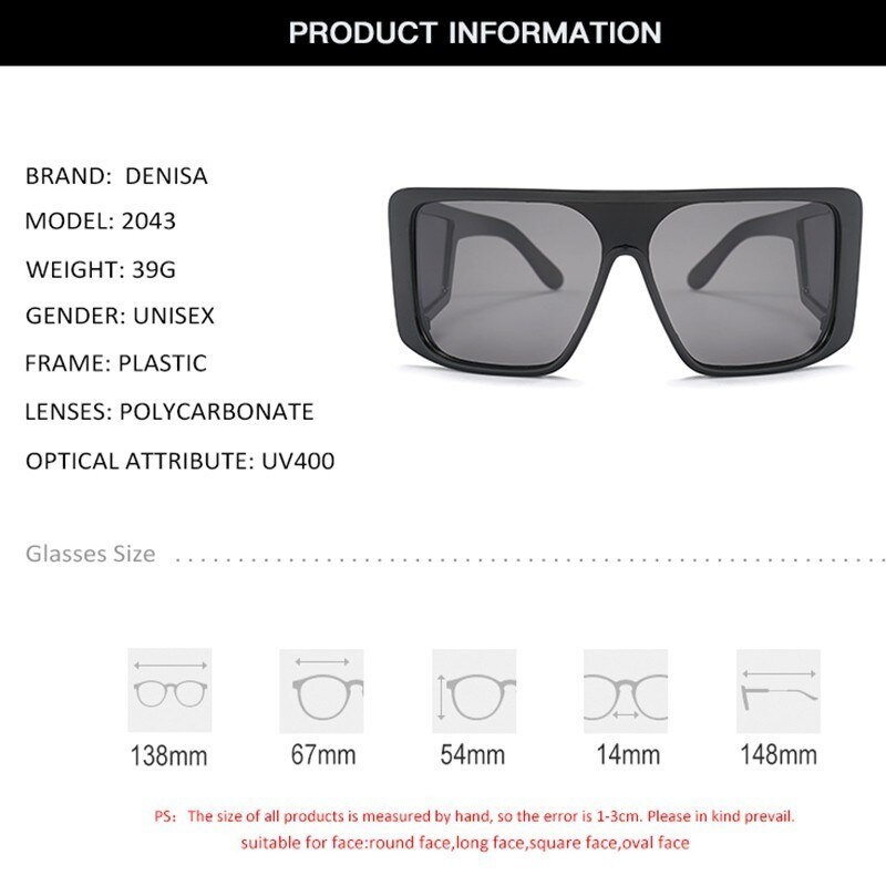 DENISA-r-tro-surdimensionn-lunettes-de-soleil-hommes-2019-carr-luxe-lunettes-de-soleil-filles-UV400