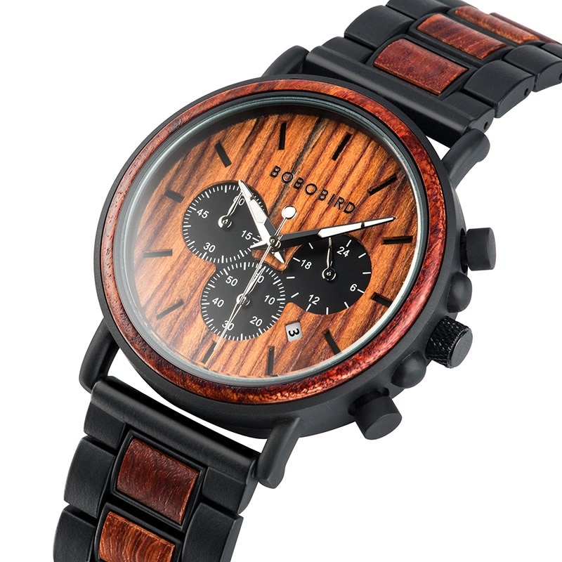 BOBO-oiseau-montre-en-bois-hommes-erkek-kol-saati-luxe-l-gant-bois-montres-chronographe-militaire