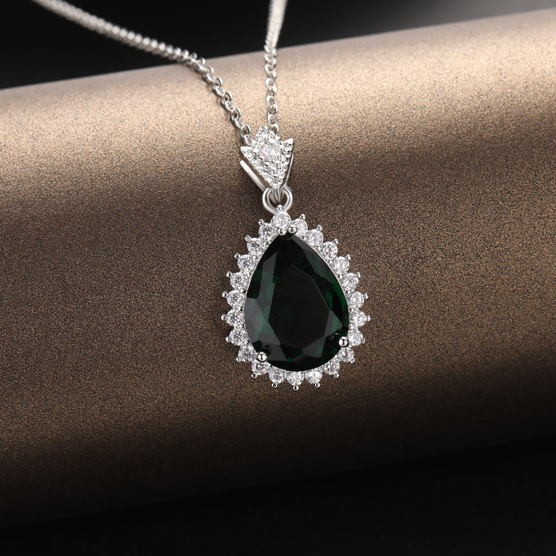 Jellystory-Collier-de-Luxe-en-Argent-925-pour-Femme-Bijoux-en-Forme-de-Goutte-d-Eau