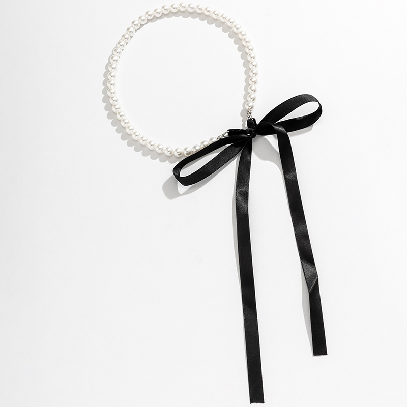 Long-collier-ras-du-cou-avec-ruban-noir-pour-femme-bijoux-de-f-te-de-mariage