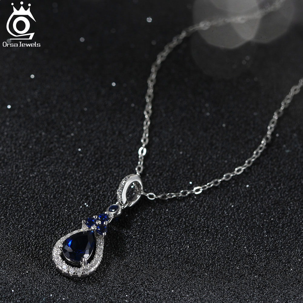 ORSA-Guitar-WELS-Collier-de-luxe-en-argent-regard-925-avec-saphir-pour-femme-pendentif-brillant