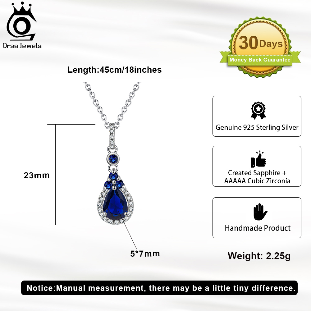 ORSA-Guitar-WELS-Collier-de-luxe-en-argent-regard-925-avec-saphir-pour-femme-pendentif-brillant