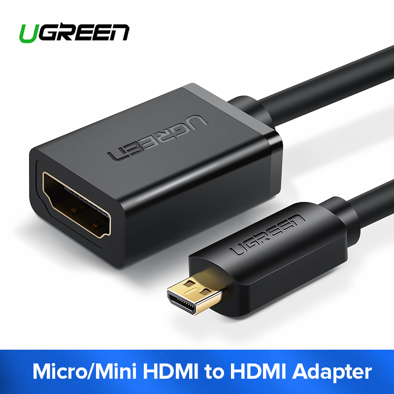 Ugreen-Micro-adaptateur-HDMI-4K-Micro-Mini-HDMI-m-le-vers-HDMI-femelle-c-ble-connecteur