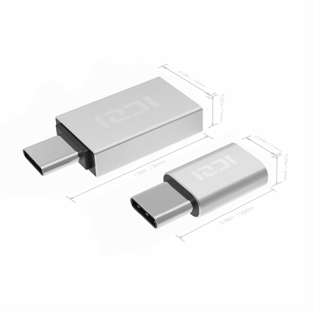 ICZI-2-pi-ces-USB-C-m-le-Micro-USB-adaptateur-femelle-USB-C-m-le