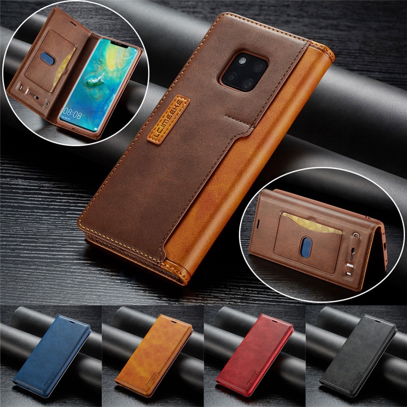 Pour-Huawei-Mate-20-Pro-tui-en-cuir-coque-de-t-l-phone-Vintage-Funda-Huawei