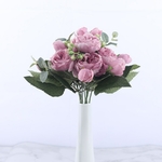 30cm-Rose-Rose-soie-pivoine-fleurs-artificielles-Bouquet-5-grande-t-te-et-4-bourgeon-pas