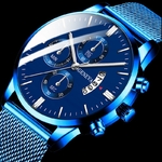 Montre-Homme-classique-bleu-acier-inoxydable-maille-ceinture-hommes-Montre-Fine-sangle-Quartz-Montre-mode-affaires