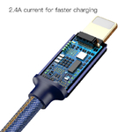 C-ble-USB-Baseus-1-m-Denim-pour-iPhone-xs-max-xr-adaptateur-chargeur-Cabo-USB