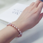 Bracelet-naturel-en-perles-d-eau-douce-pour-femmes-Bracelet-en-perles-fines-noir-blanc-rose