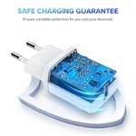 Ugreen-5V-2-1A-chargeur-USB-pour-iPhone-X-8-7-iPad-chargeur-mural-rapide-adaptateur