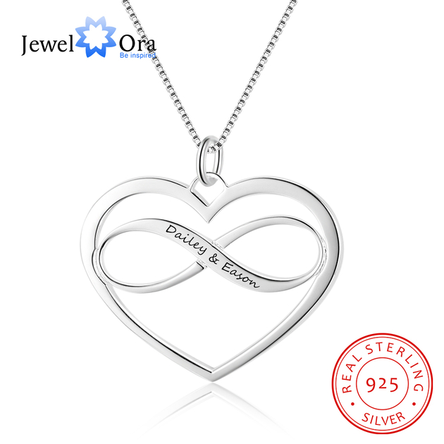 Collier Infini-6 Prénoms et Pierres de Naissance-Argent Sterling 925